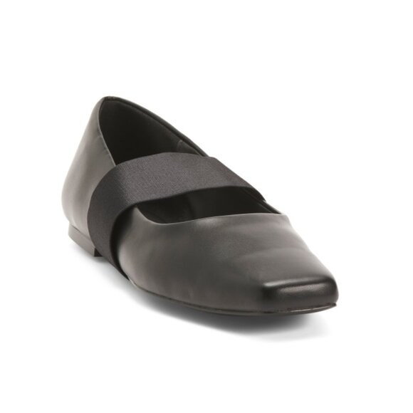 WEWOREWHAT Black Strap Ballet Flats